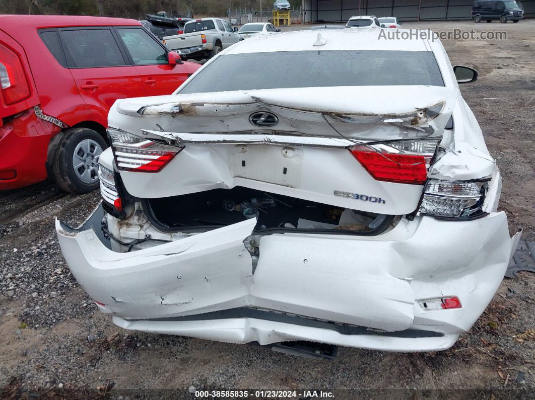 2013 Lexus Es 300h   White vin: JTHBW1GG6D2009858