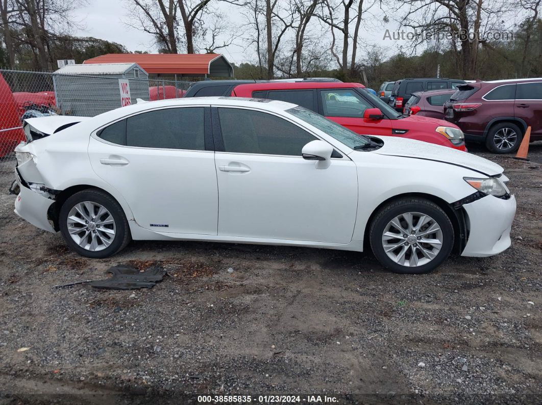 2013 Lexus Es 300h   White vin: JTHBW1GG6D2009858