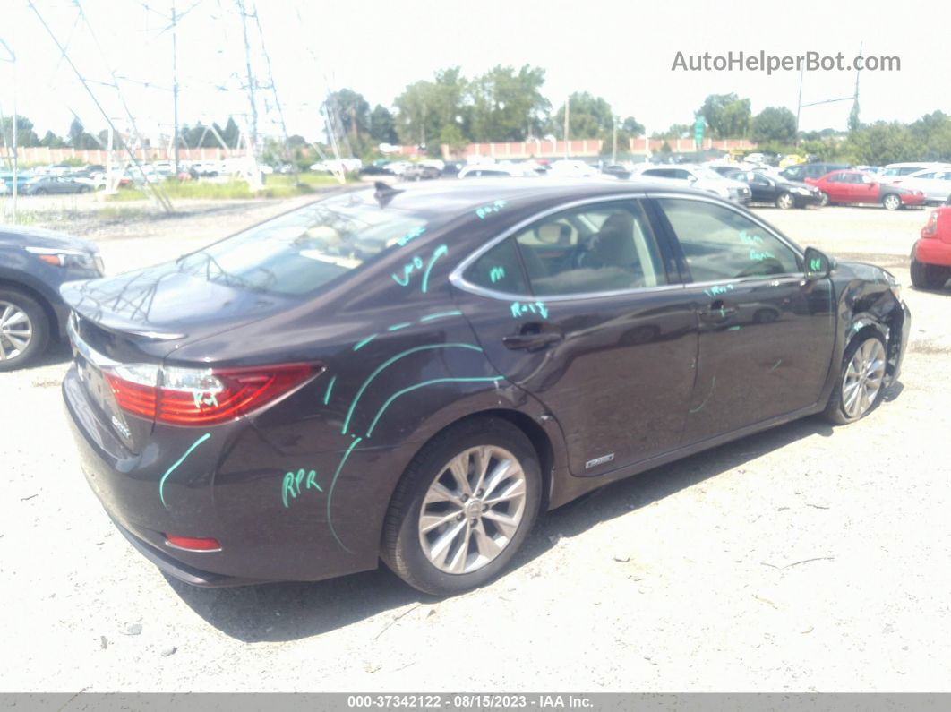 2013 Lexus Es 300h Hybrid Коричневый vin: JTHBW1GG6D2010170