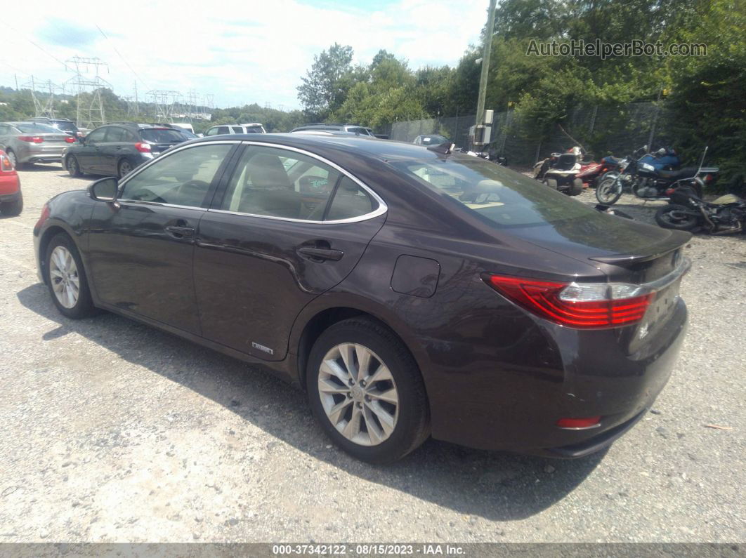 2013 Lexus Es 300h Hybrid Brown vin: JTHBW1GG6D2010170