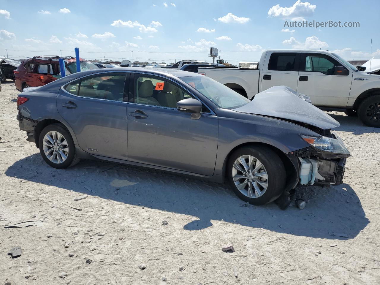 2013 Lexus Es 300h Gray vin: JTHBW1GG6D2030337