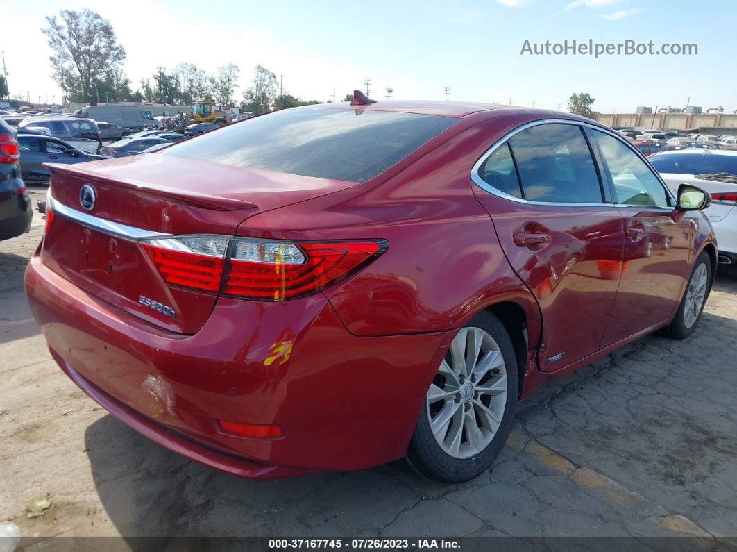 2013 Lexus Es 300h Red vin: JTHBW1GG6D2035151