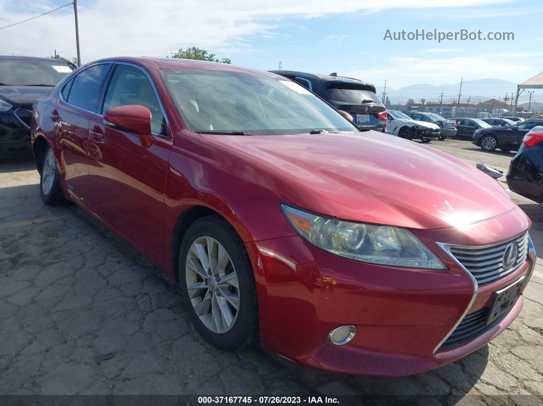 2013 Lexus Es 300h Red vin: JTHBW1GG6D2035151