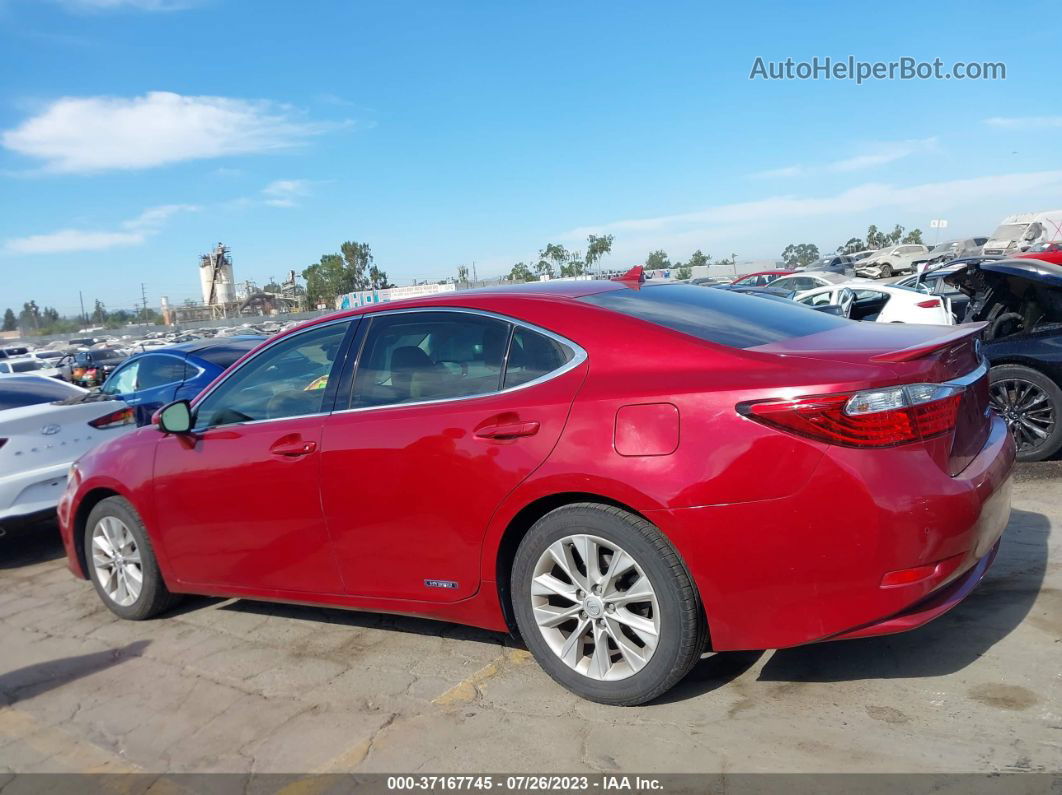 2013 Lexus Es 300h Red vin: JTHBW1GG6D2035151