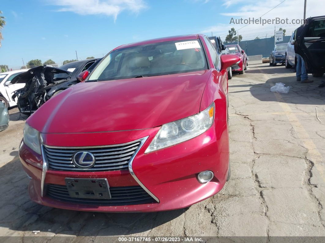 2013 Lexus Es 300h Red vin: JTHBW1GG6D2035151