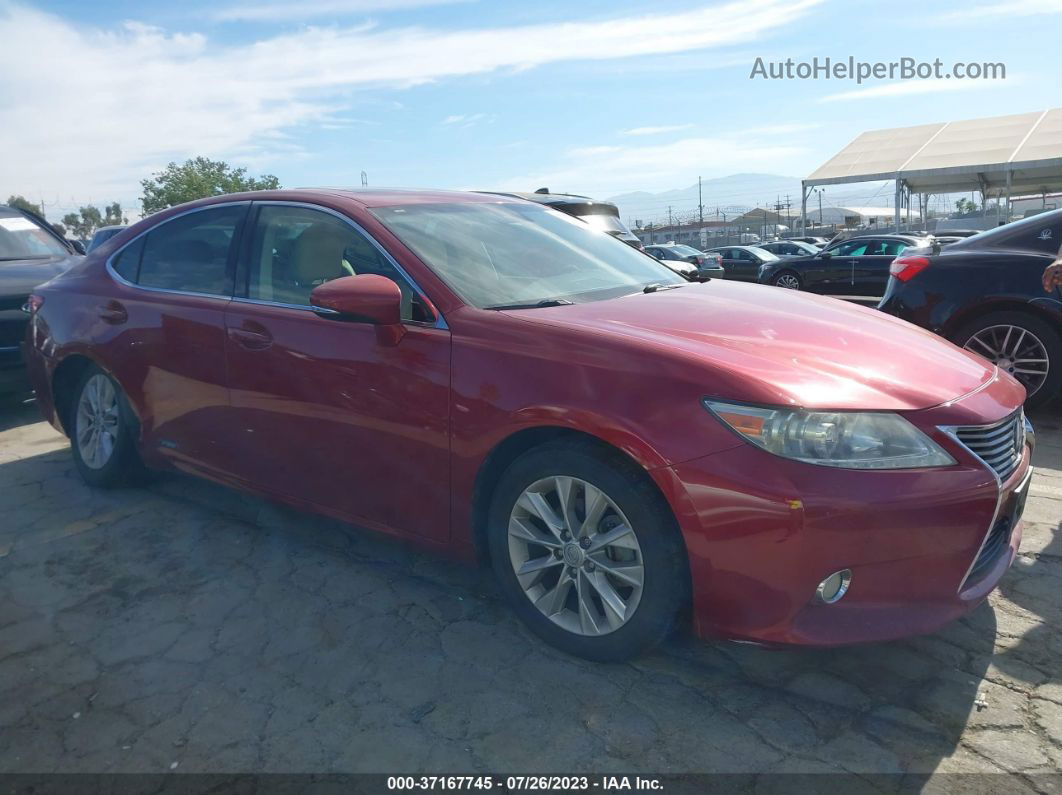 2013 Lexus Es 300h Red vin: JTHBW1GG6D2035151