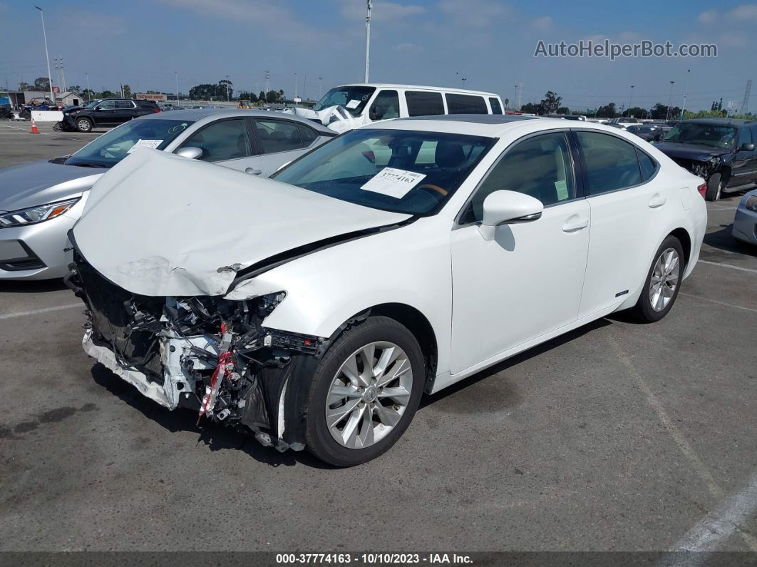 2013 Lexus Es 300h Hybrid White vin: JTHBW1GG6D2038020