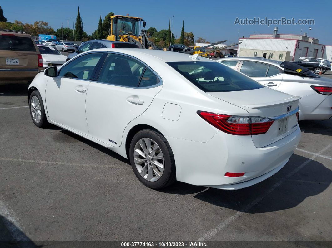 2013 Lexus Es 300h Hybrid White vin: JTHBW1GG6D2038020