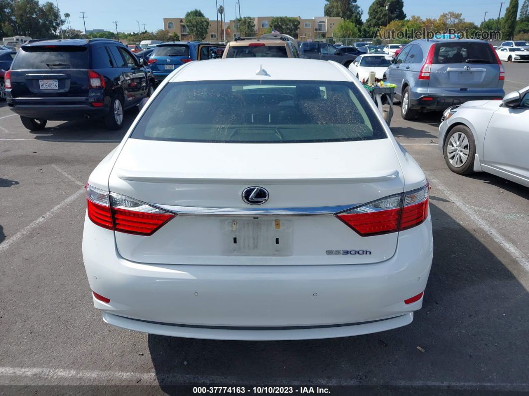 2013 Lexus Es 300h Hybrid White vin: JTHBW1GG6D2038020