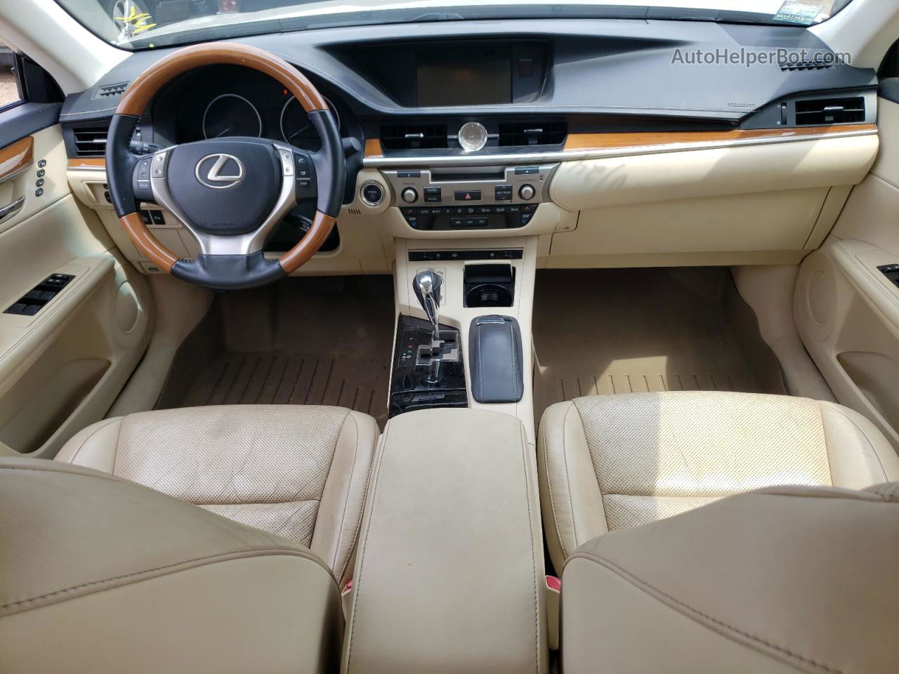 2014 Lexus Es 300h Бежевый vin: JTHBW1GG6E2066546