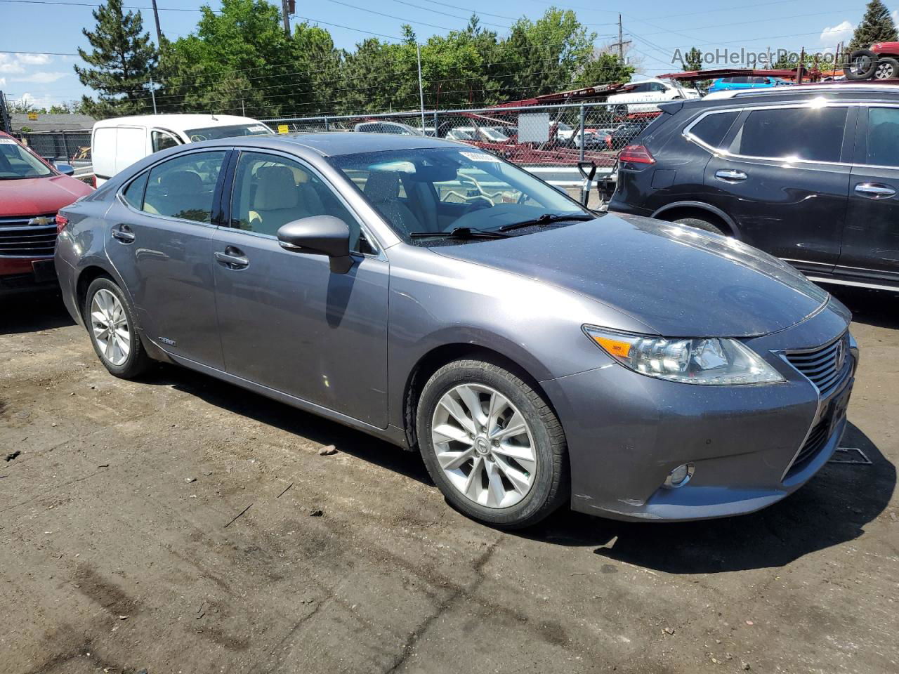 2015 Lexus Es 300h Gray vin: JTHBW1GG6F2095255