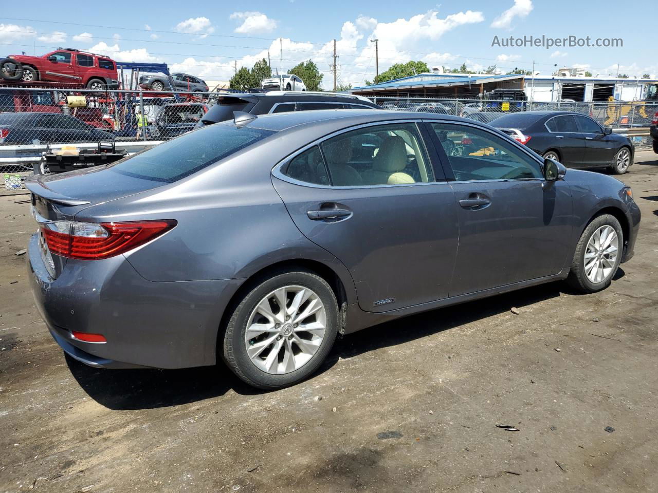 2015 Lexus Es 300h Gray vin: JTHBW1GG6F2095255