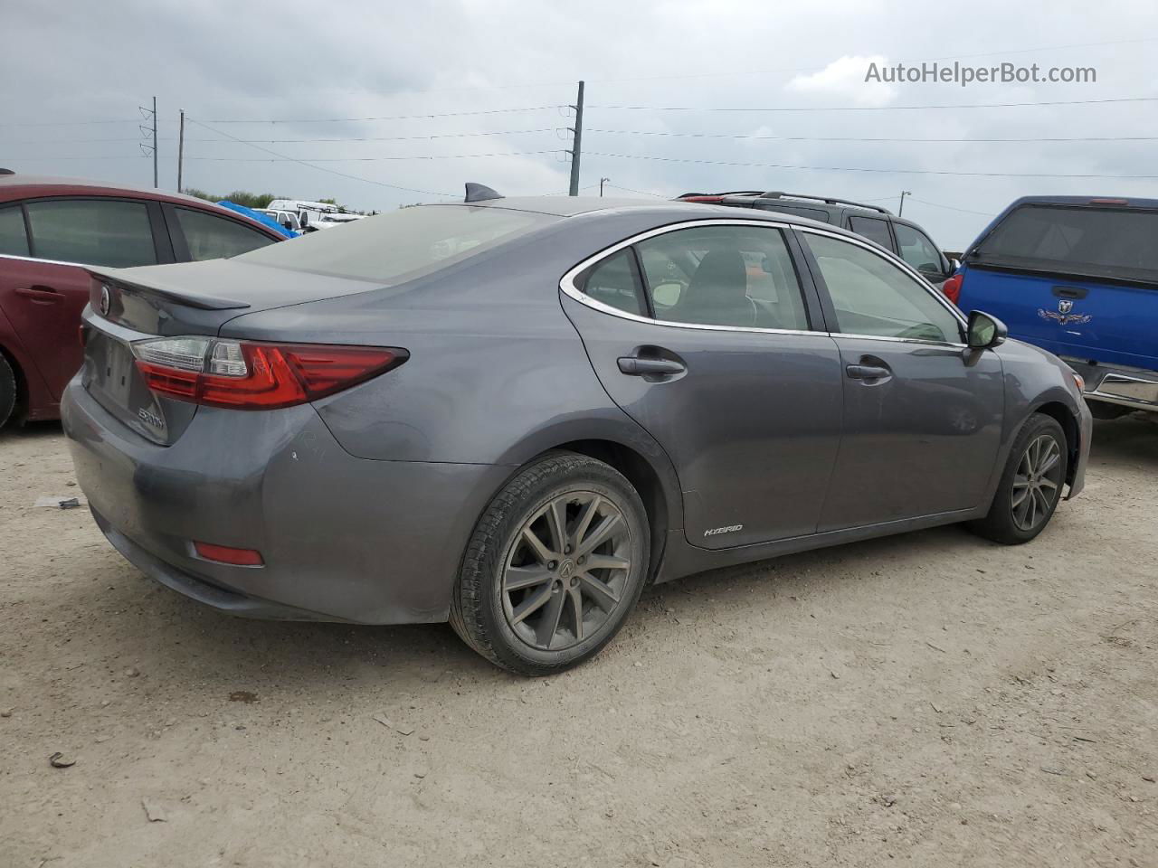 2016 Lexus Es 300h Gray vin: JTHBW1GG6G2122827