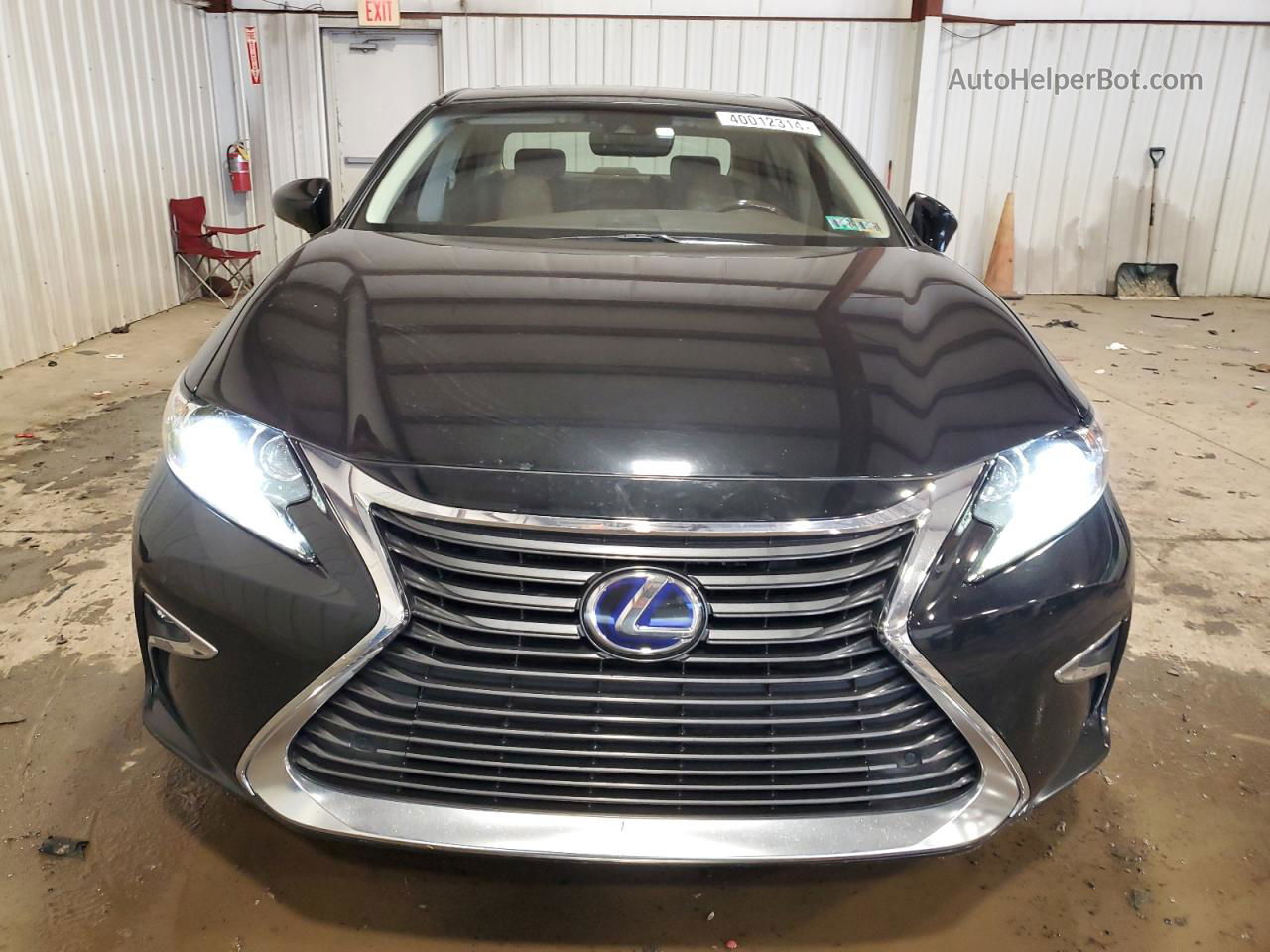 2018 Lexus Es 300h Черный vin: JTHBW1GG6J2169542