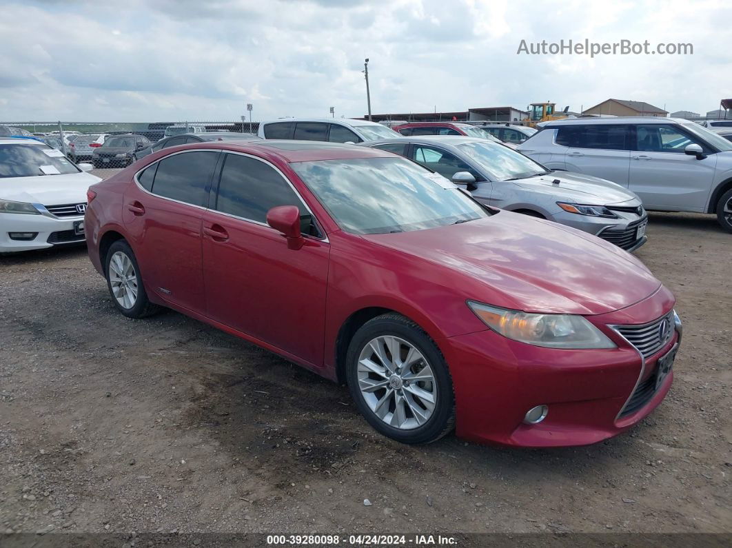 2013 Lexus Es 300h   Red vin: JTHBW1GG7D2023638