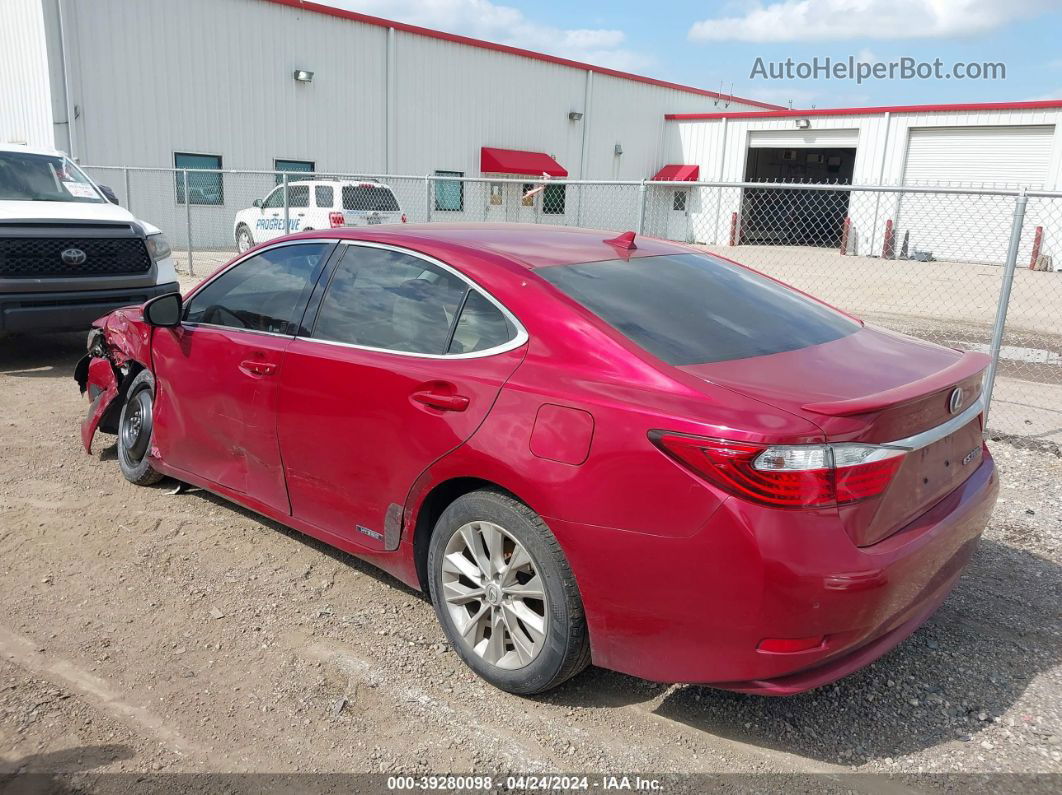 2013 Lexus Es 300h   Red vin: JTHBW1GG7D2023638