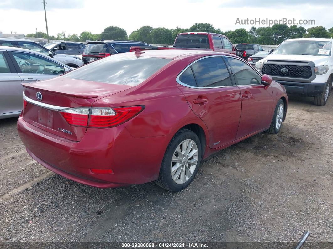 2013 Lexus Es 300h   Red vin: JTHBW1GG7D2023638