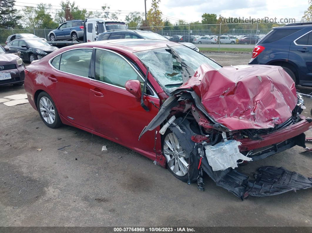 2013 Lexus Es 300h Hybrid Red vin: JTHBW1GG7D2024479