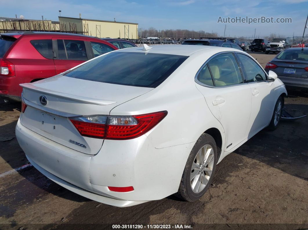 2013 Lexus Es 300h White vin: JTHBW1GG7D2034512