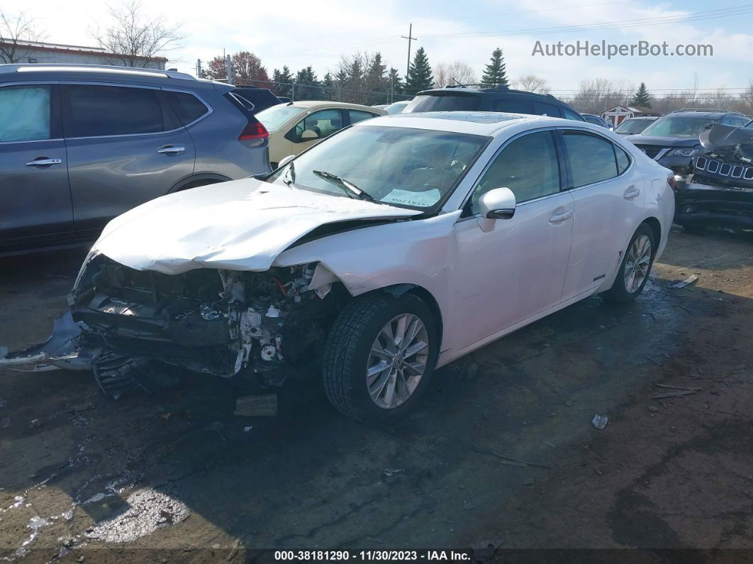 2013 Lexus Es 300h White vin: JTHBW1GG7D2034512