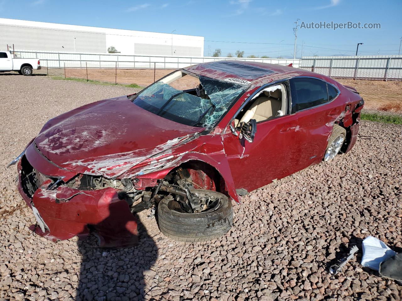 2013 Lexus Es 300h Red vin: JTHBW1GG7D2038866