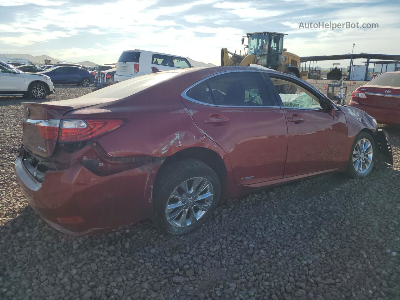 2013 Lexus Es 300h Красный vin: JTHBW1GG7D2038866