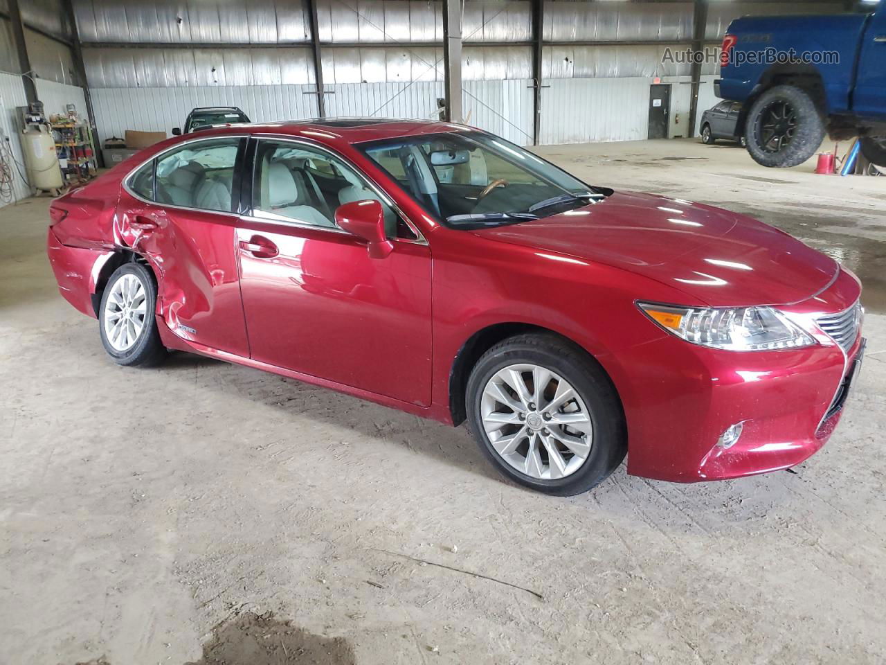 2014 Lexus Es 300h Maroon vin: JTHBW1GG7E2059329