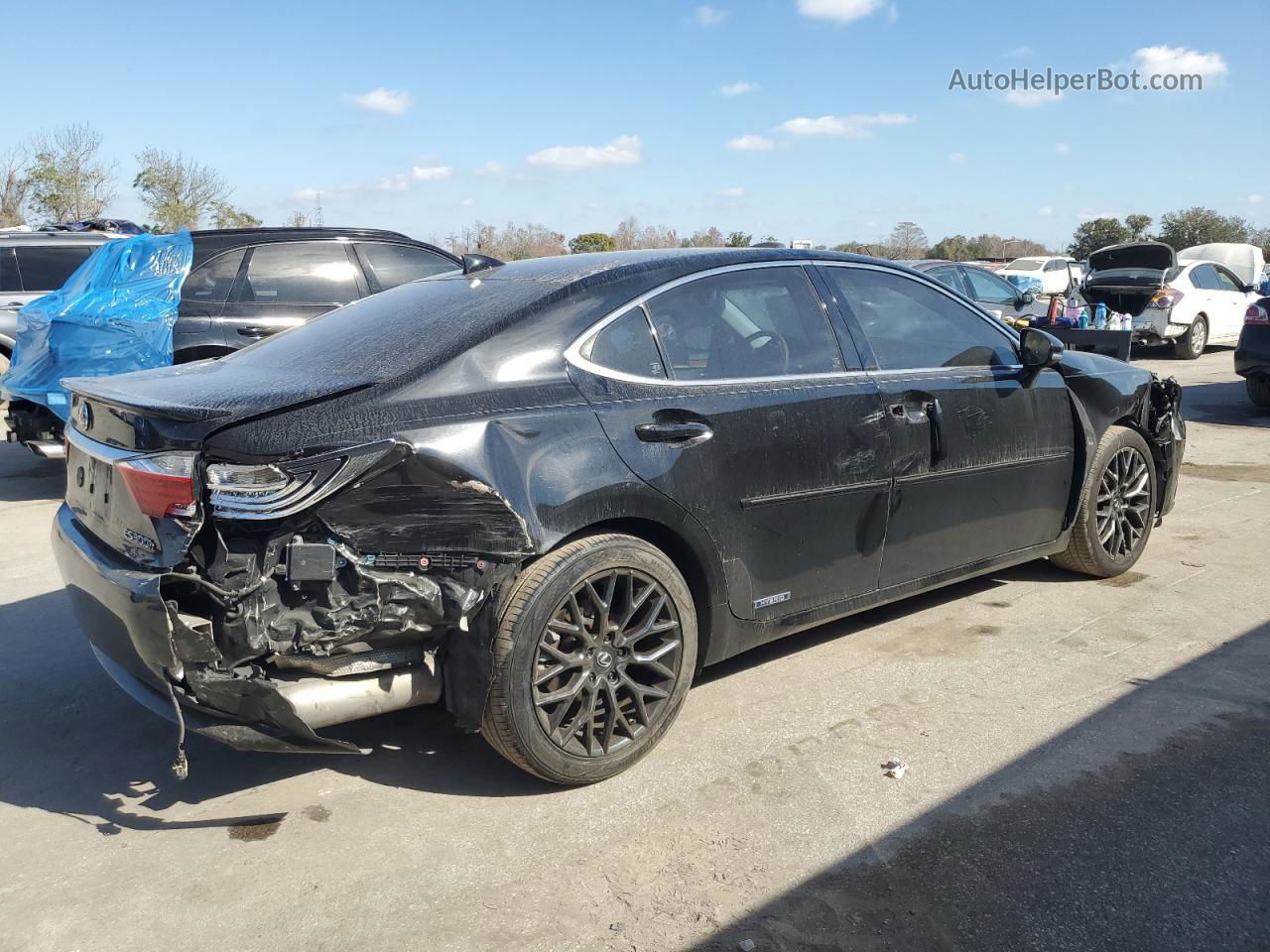 2015 Lexus Es 300h Black vin: JTHBW1GG7F2079047