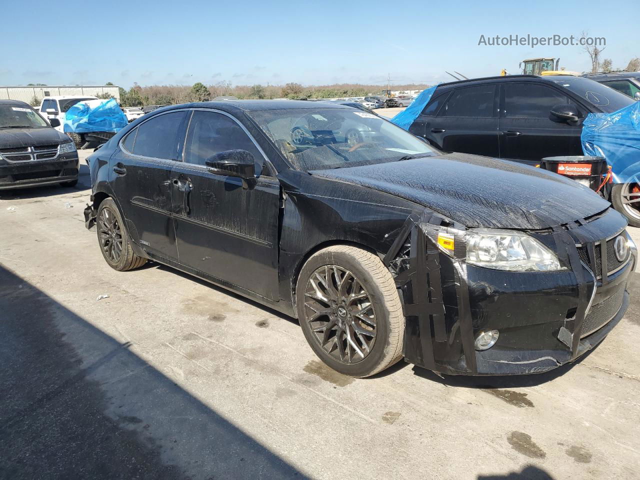 2015 Lexus Es 300h Black vin: JTHBW1GG7F2079047