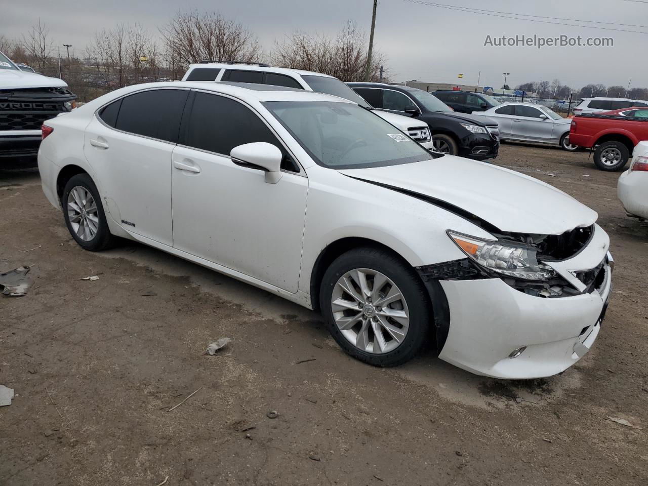 2015 Lexus Es 300h White vin: JTHBW1GG7F2085382