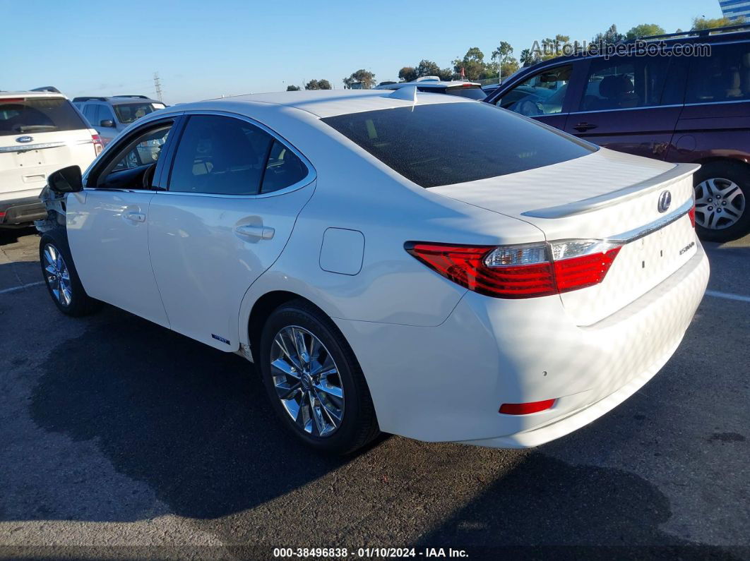 2015 Lexus Es 300h   White vin: JTHBW1GG7F2090002