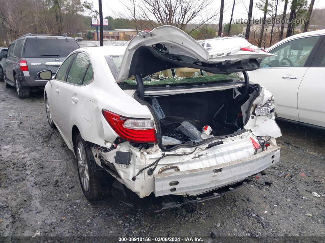 2015 Lexus Es 300h   White vin: JTHBW1GG7F2095782