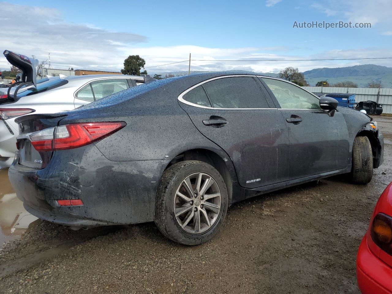 2017 Lexus Es 300h Gray vin: JTHBW1GG7H2136107