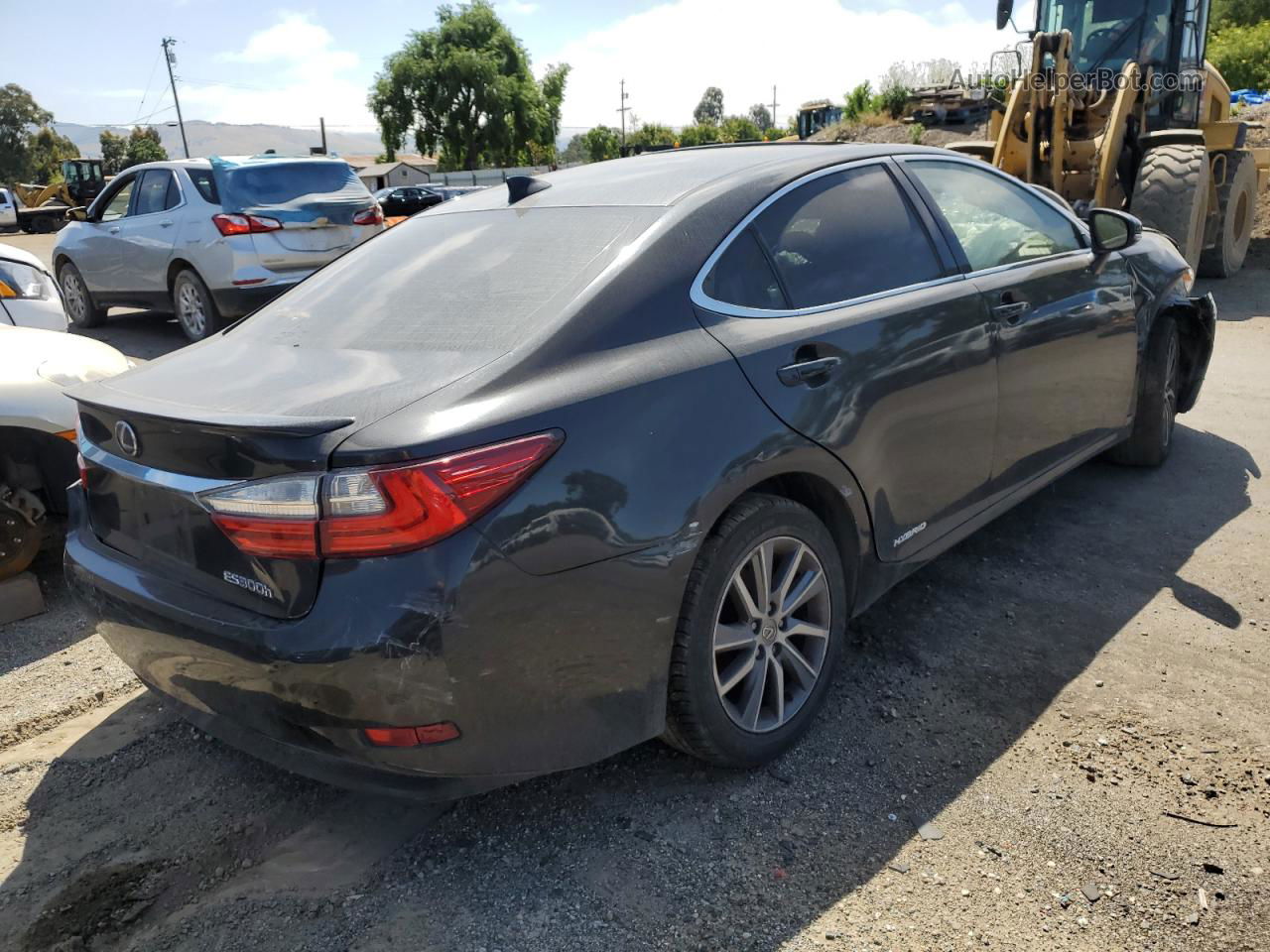 2017 Lexus Es 300h Black vin: JTHBW1GG7H2136107