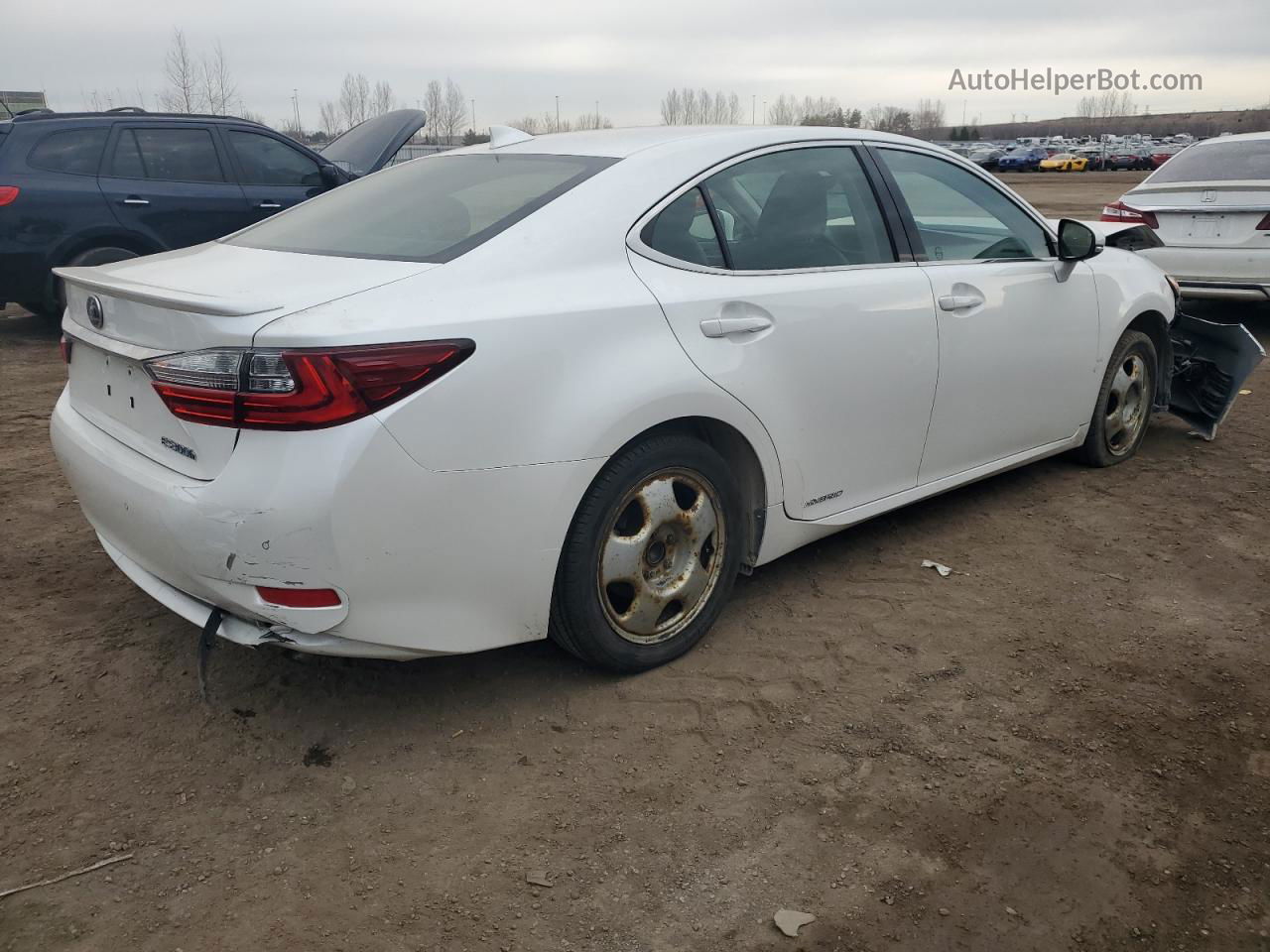 2017 Lexus Es 300h White vin: JTHBW1GG7H2145048