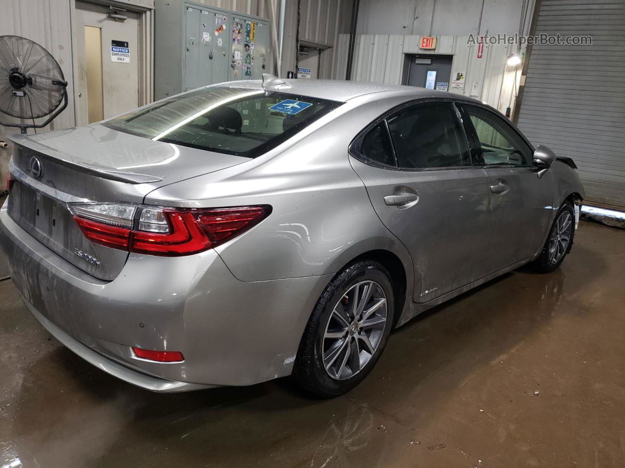 2018 Lexus Es 300h Серый vin: JTHBW1GG7J2167590