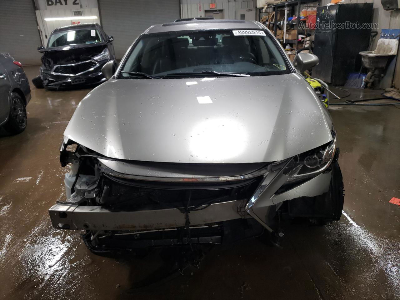 2018 Lexus Es 300h Серый vin: JTHBW1GG7J2167590