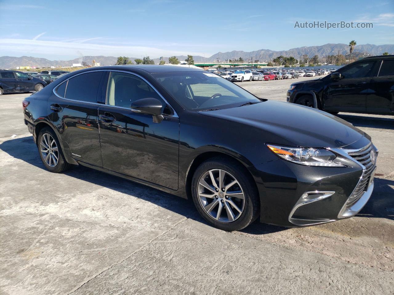 2018 Lexus Es 300h Черный vin: JTHBW1GG7J2193977