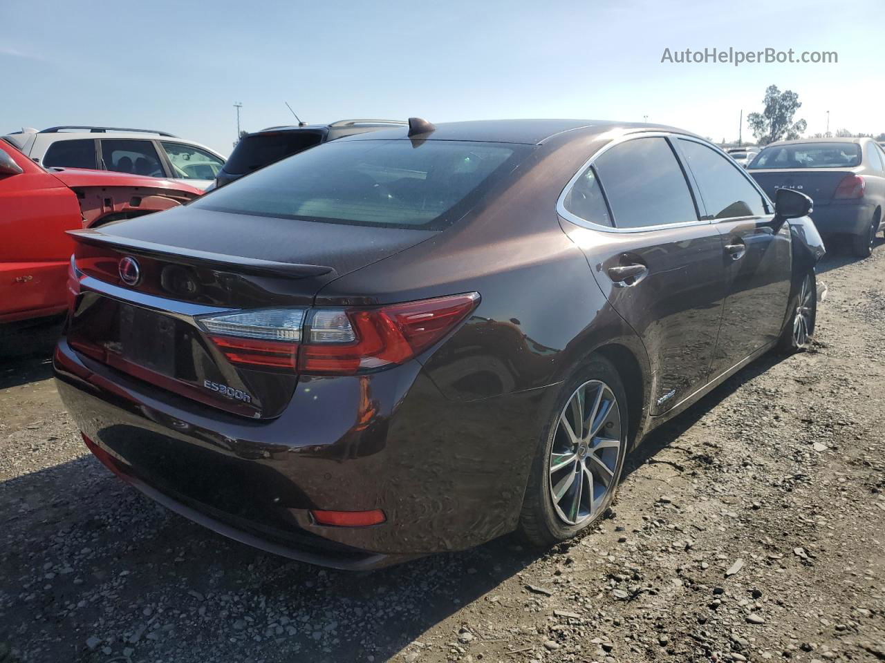 2018 Lexus Es 300h Brown vin: JTHBW1GG7J2194367