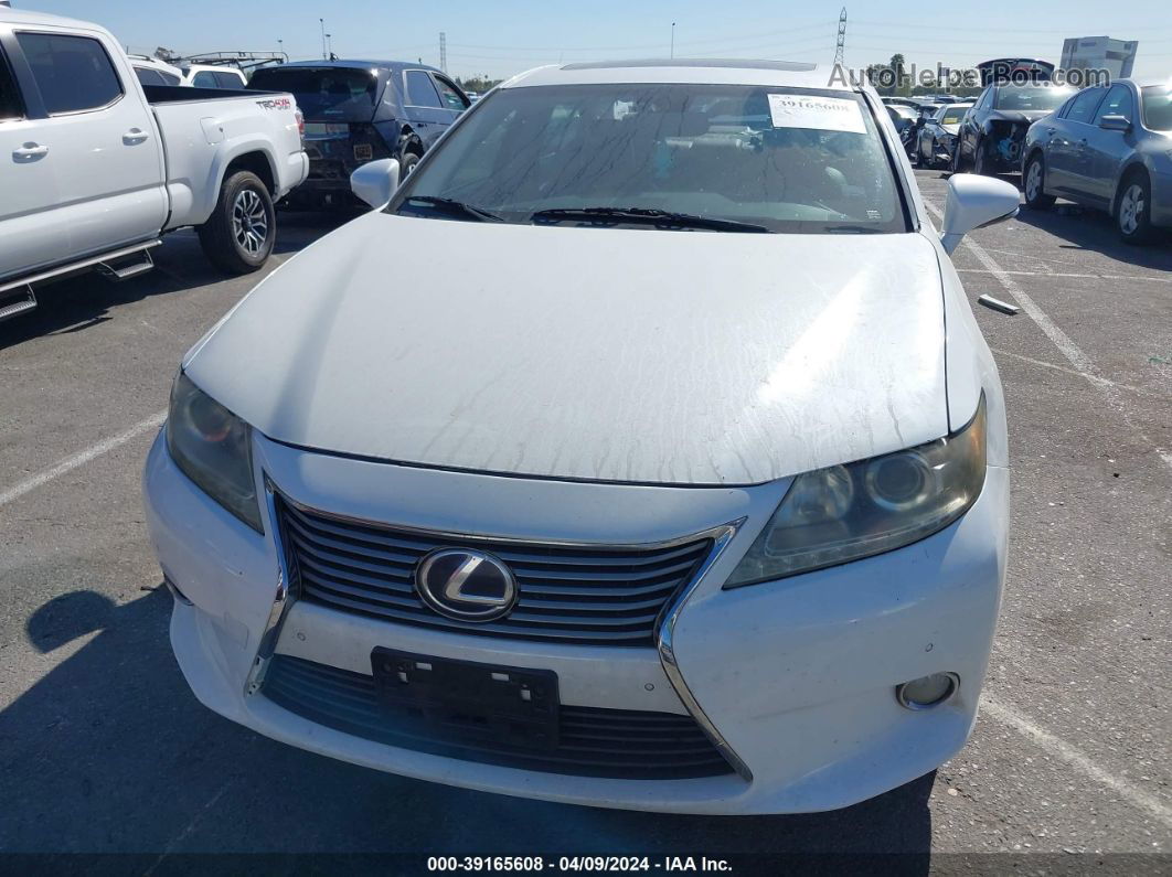 2013 Lexus Es 300h   White vin: JTHBW1GG8D2002670