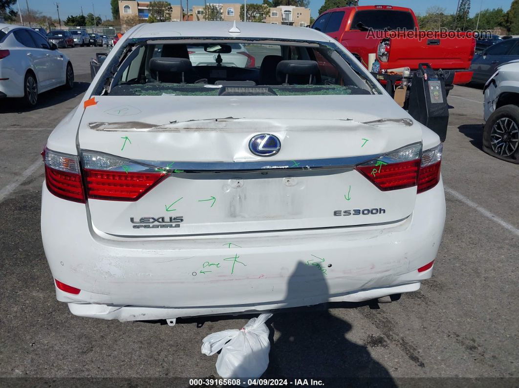 2013 Lexus Es 300h   White vin: JTHBW1GG8D2002670