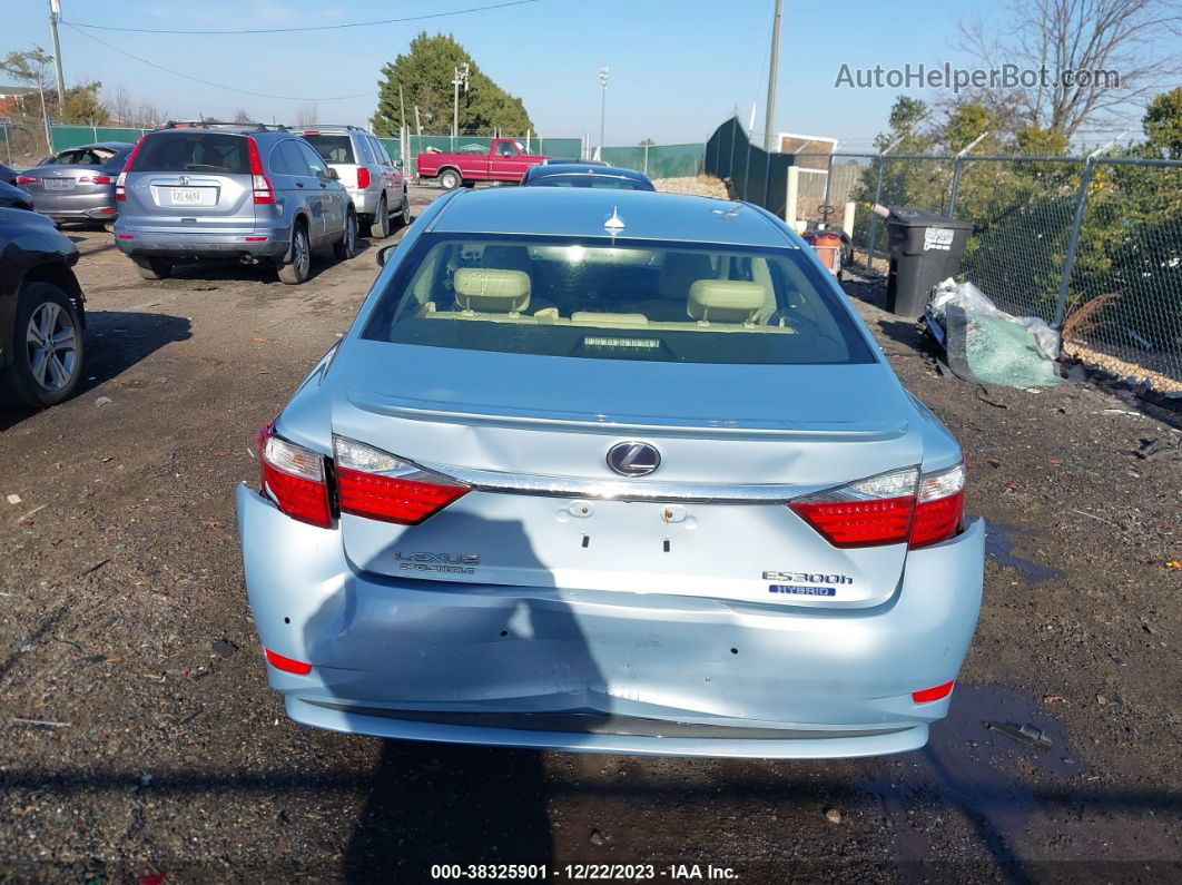 2013 Lexus Es 300h   Light Blue vin: JTHBW1GG8D2009599