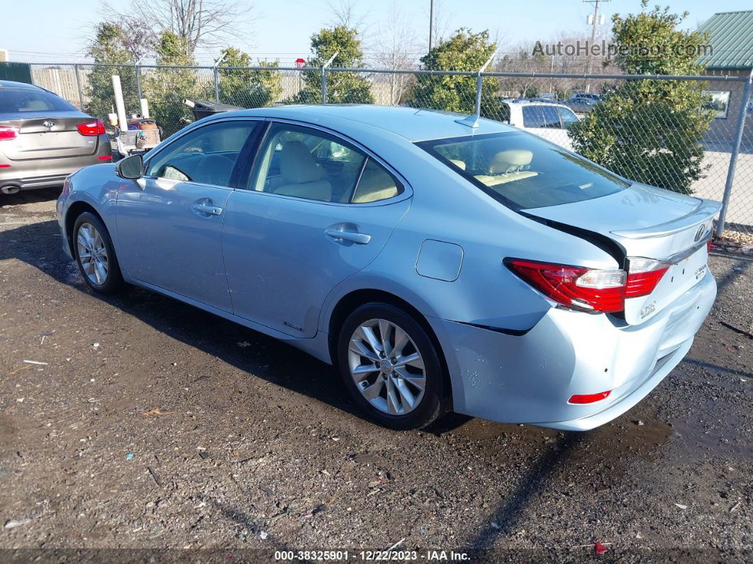 2013 Lexus Es 300h   Light Blue vin: JTHBW1GG8D2009599