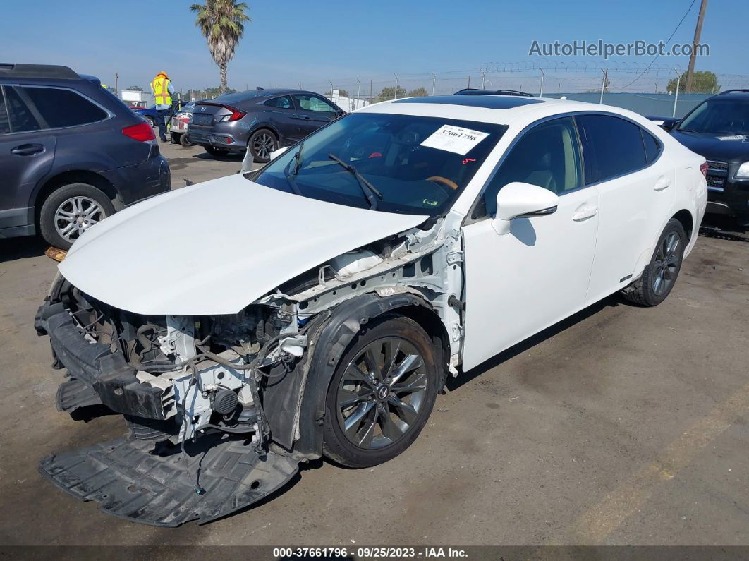 2013 Lexus Es 300h Hybrid White vin: JTHBW1GG8D2031182