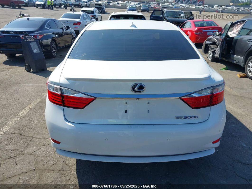 2013 Lexus Es 300h Hybrid White vin: JTHBW1GG8D2031182