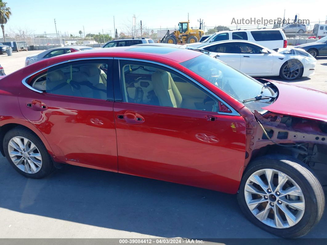 2013 Lexus Es 300h   Red vin: JTHBW1GG8D2035989