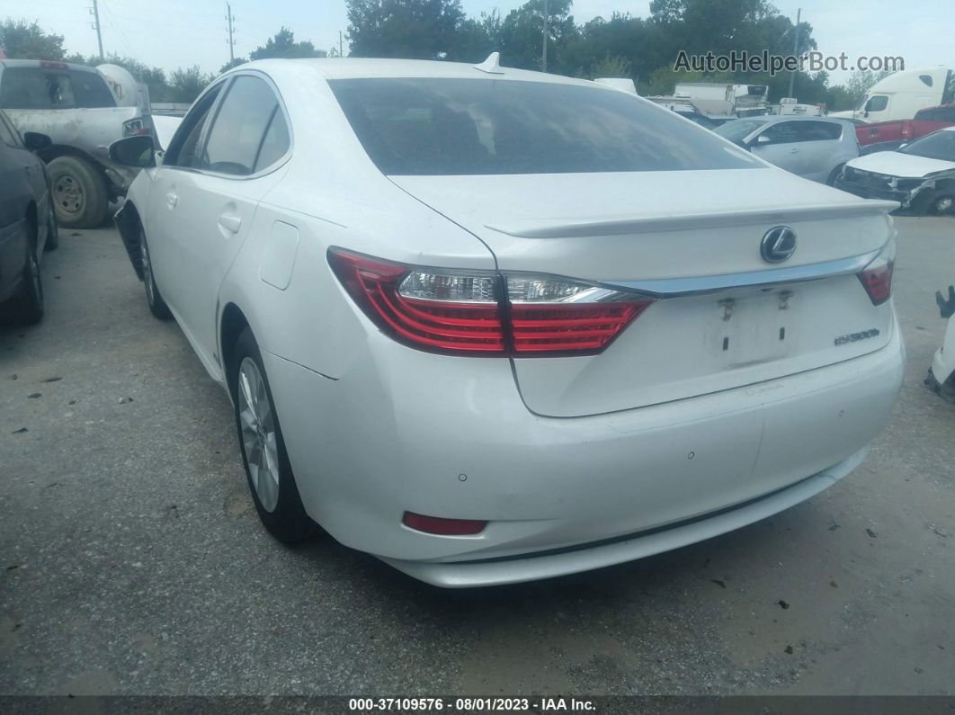 2013 Lexus Es 300h Hybrid White vin: JTHBW1GG8D2038410