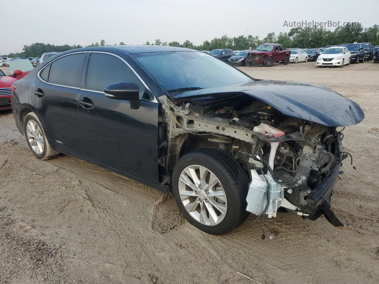 2014 Lexus Es 300h Черный vin: JTHBW1GG8E2056066