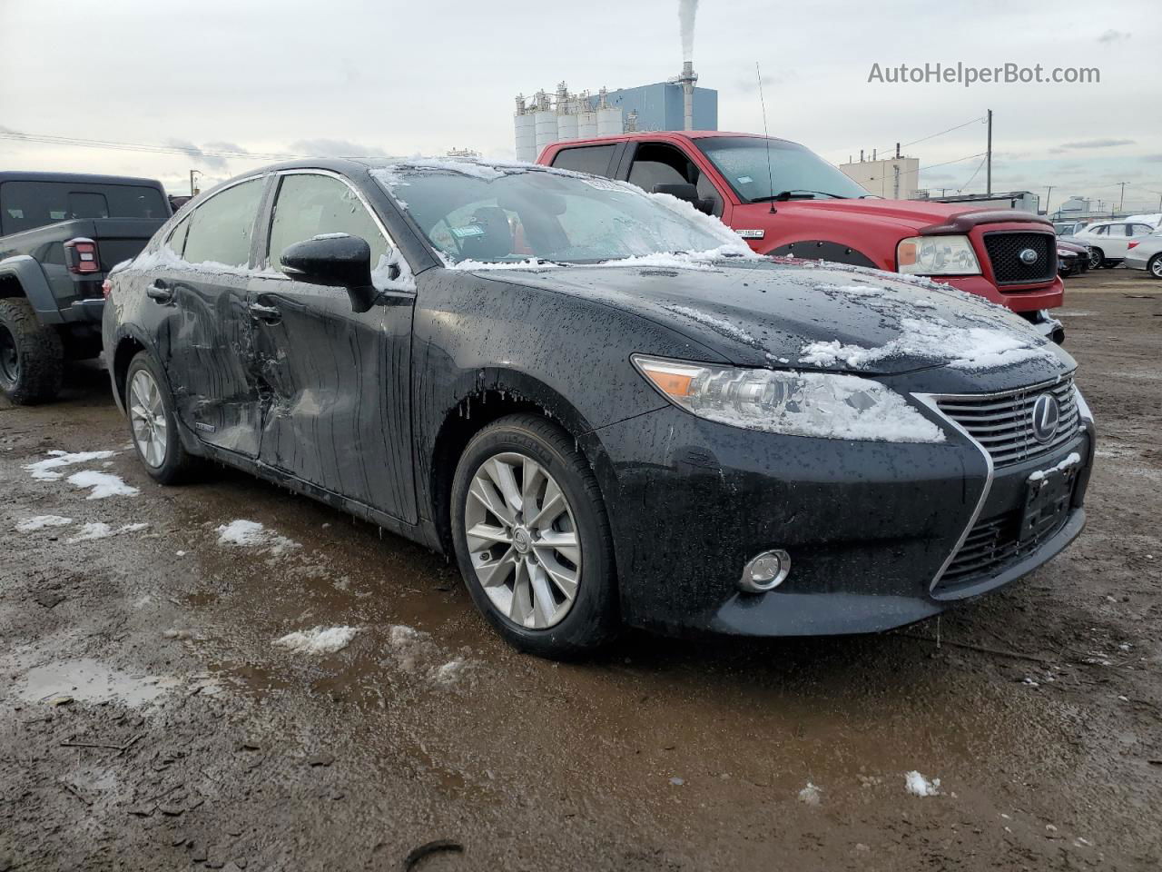 2014 Lexus Es 300h Black vin: JTHBW1GG8E2061218