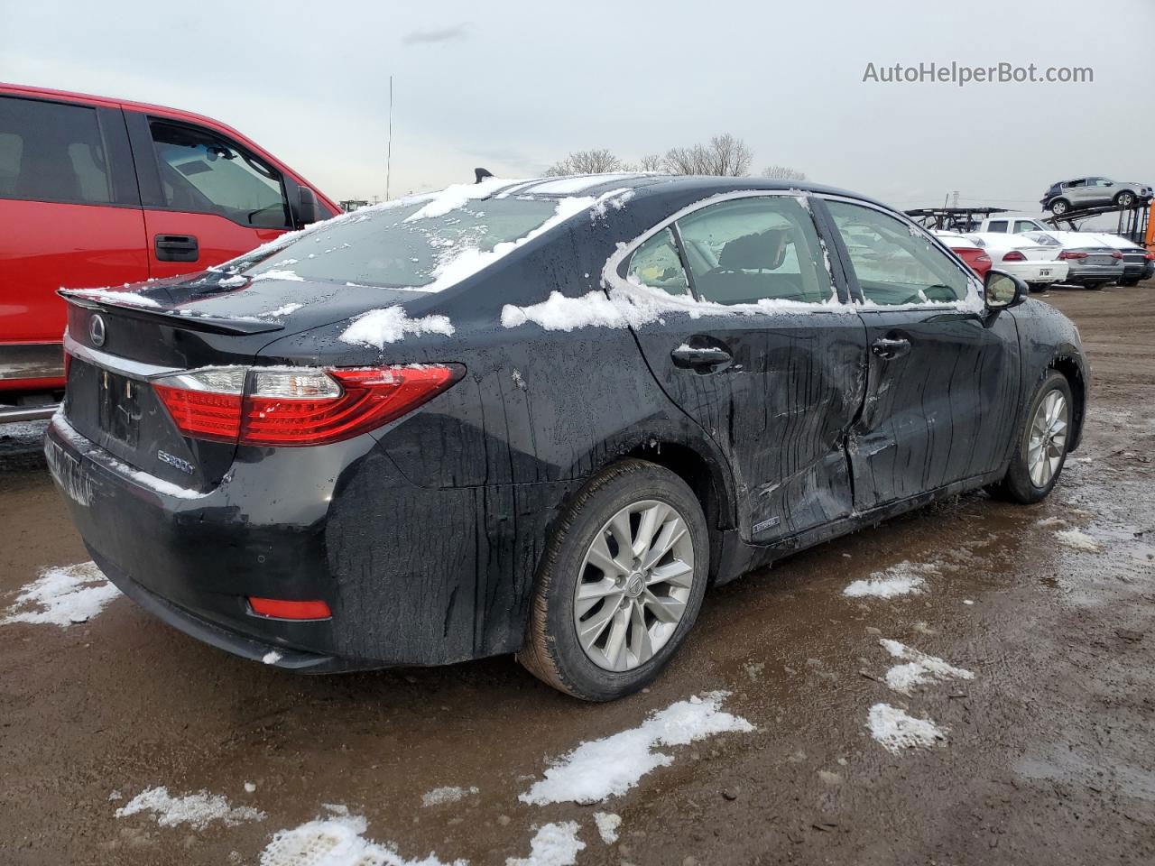 2014 Lexus Es 300h Black vin: JTHBW1GG8E2061218